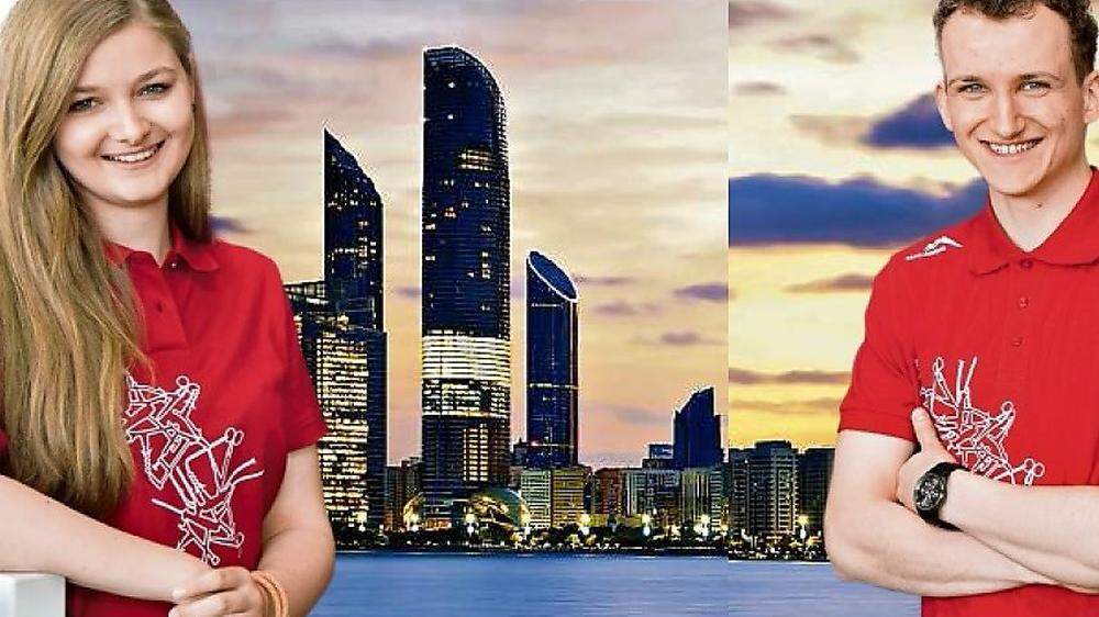 Monika Pöllabauer und Christoph Fürnschuß matchen sich in Abu Dhabi mit den besten Altersgenossen der Welt