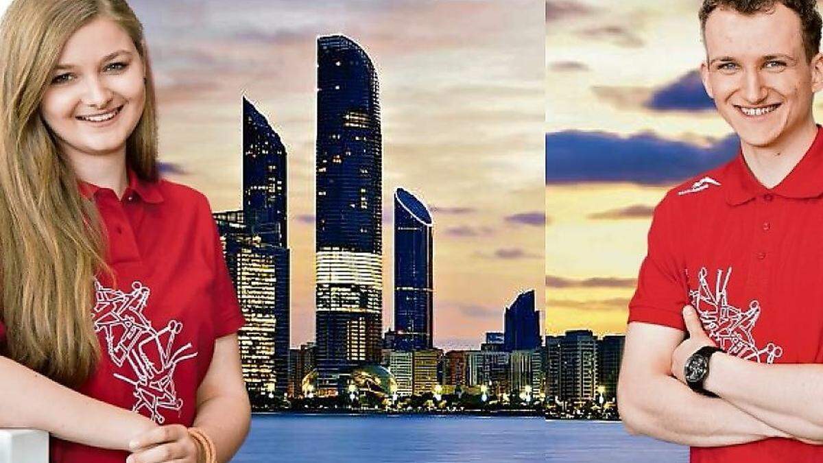 Monika Pöllabauer und Christoph Fürnschuß matchen sich in Abu Dhabi mit den besten Altersgenossen der Welt