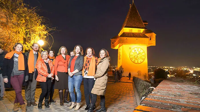 Die Initiatoren der Aktion Orange