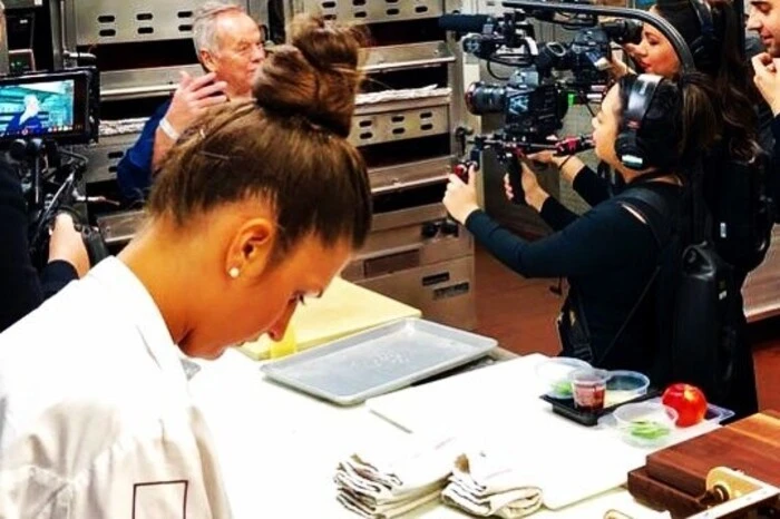 Großer Medienandrang rund um das Team von Wolfgang Puck