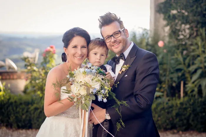 Sabine und Christian Wolf mit ihrem Sohn Leo