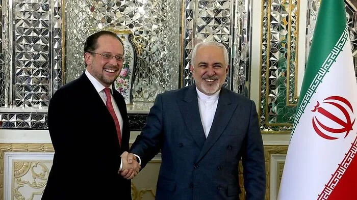 Schallenberg und sein iranischer Amtskollege am letzten Wochenende