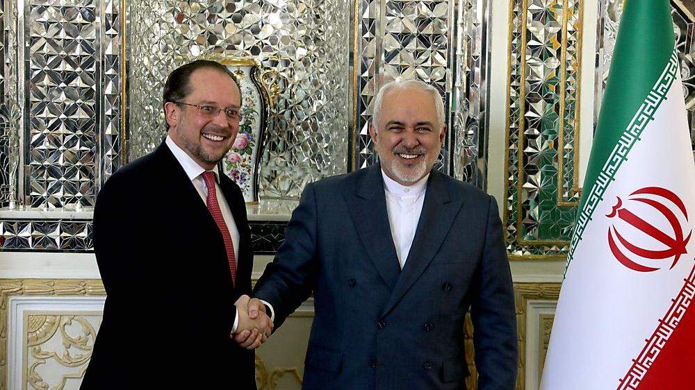Schallenberg und sein iranischer Amtskollege am letzten Wochenende