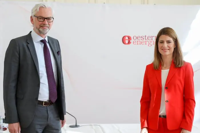 Michael Strugl, Präsident von Oesterreichs Energie und Verbund-Chef mit Generalsekretärin Barbara Schmidt  | Michael Strugl, Präsident von Oesterreichs Energie und Verbund-Chef mit Generalsekretärin Barbara Schmidt 