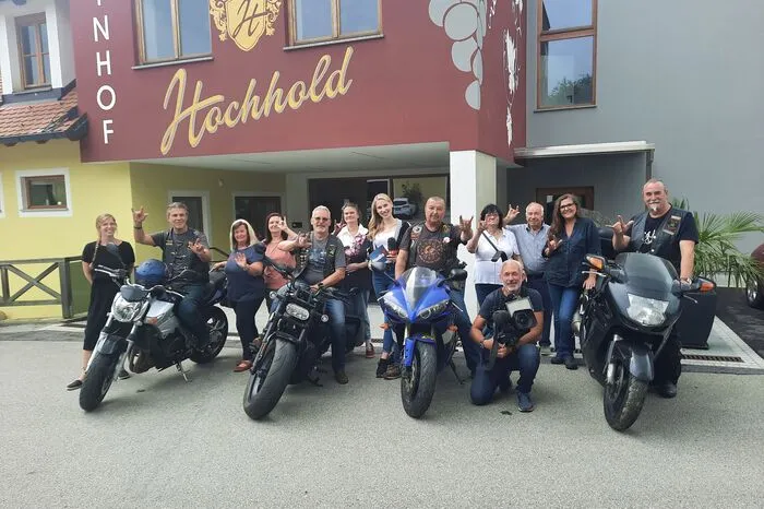 Gruppenfoto der Deaf-Biker