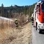 Die Feuerwehr rückte mit zwei Fahrzeugen aus