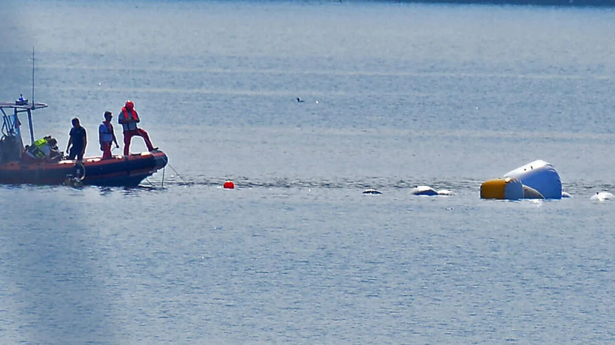 Bergungsarbeiten am Lago Maggiore
