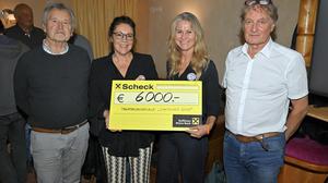 Spendenübergabe an den Soroptimistclub Hermagor: Engelbert Obernosterer, Monika Fitzek-Bertoldi, Susanne Kühne und Werner Wölbitch