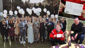 Die Hochzeitsgesellschaft in Deutschland ließ weiße Helium-Ballons steigen. Einer davon wurde jetzt im Lavanttal gefunden