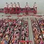 FILE - In this July 10, 2021, file photo, the Yangshan container port is seen in an aerial view in Shanghai, China. China has applied to join an 11-nation Asia-Pacific free trade group in an effort to increase its influence over international policies. (Chinatopix via AP, File)