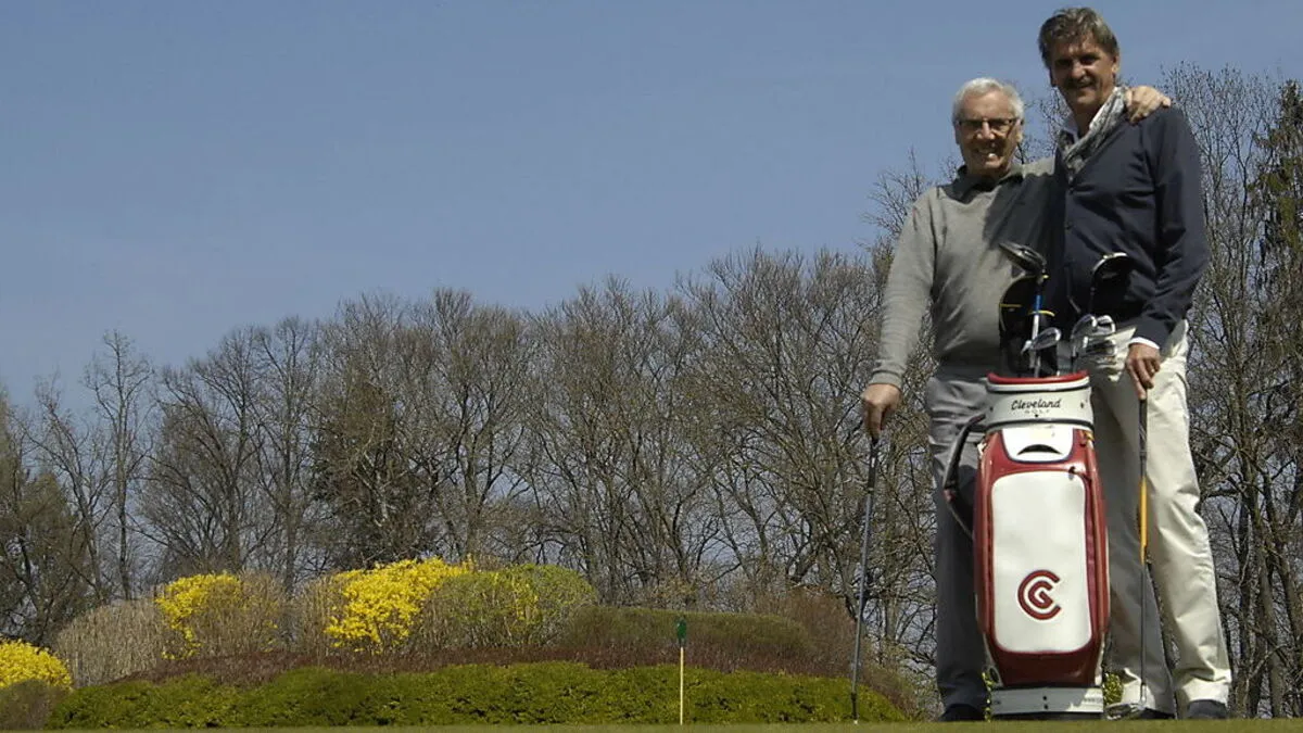 Horst Bischof (links) und Max Erhartmaier führen den GC Gut Freiberg