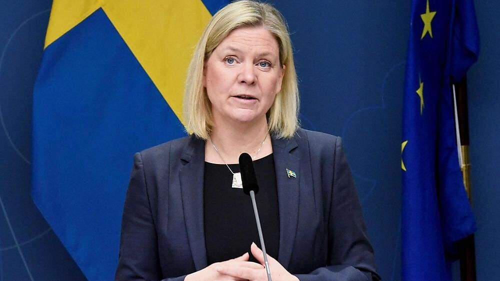 Ministerpräsidentin Magdalena Andersson verkündete die Verschärfungen der Maßnahmen am Montag.