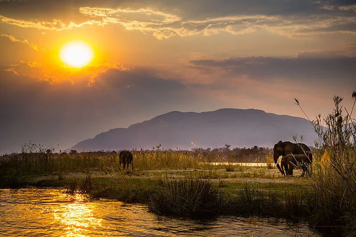 Sambia. Der Binnenstaat im südlichen Afrika ist Vielfalt pur: Ganze 73 ethnische Gruppen illustrieren das genauso wie Fauna und Flora in den 20 Nationalparks des Landes, die im Gegensatz zu anderen nicht von Touristen überlaufen sind.