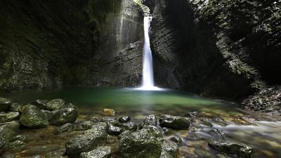 Der Veliki Kozjak gilt als schönster Wasserfall im Soča-Tal
