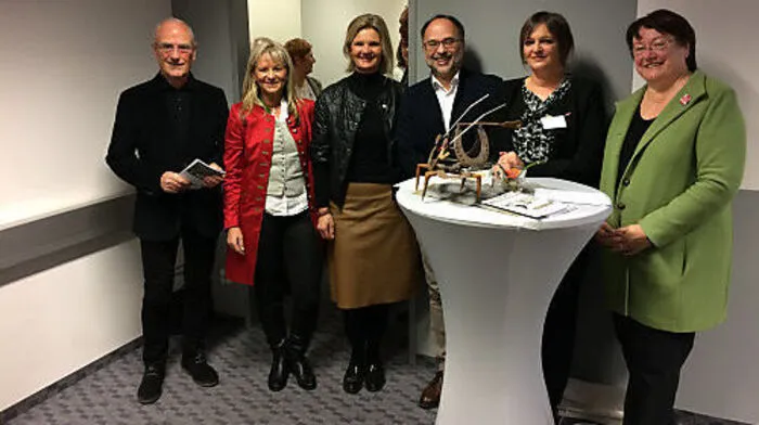 Freude über die neuen Räume bei Nerath, Stieninger, Kaltenegger, Ferner, Schafarik und Gross (v. l.)
