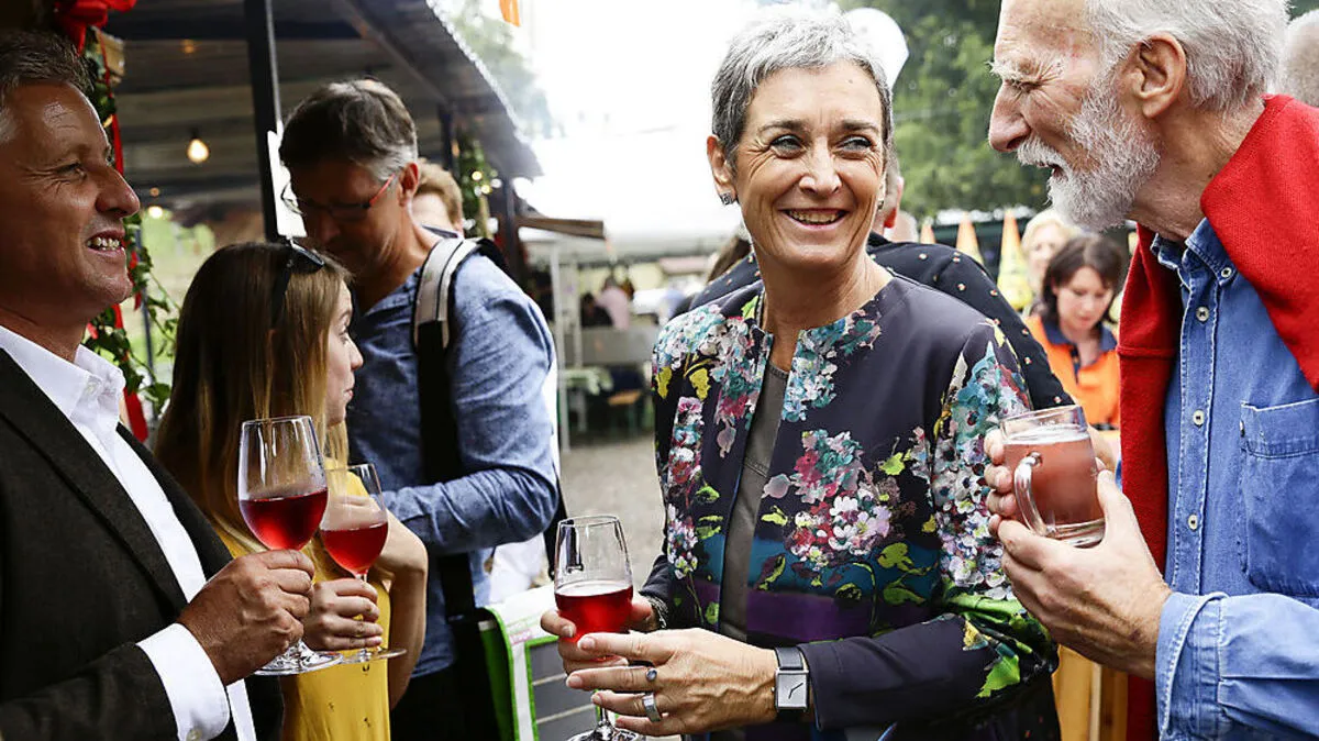 Ulrike Lunacek am 10. Oktober in der Steiermark