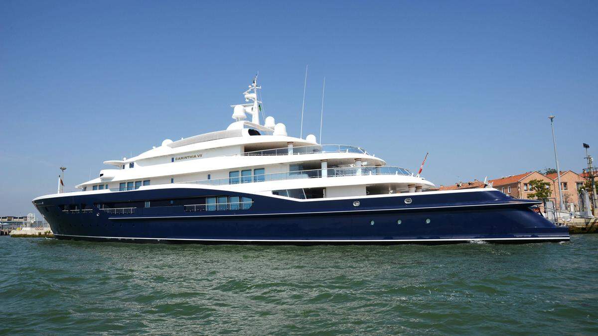 Hotens Yacht, die &quot;Carinthia VII&quot;, ankerte meist in Venedig 
