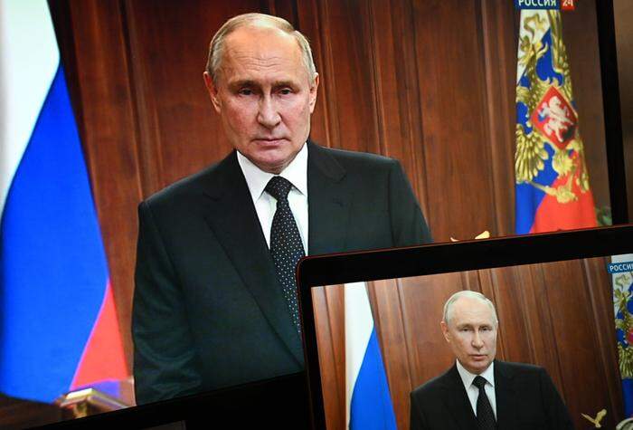 Wladimir Putin hat bei seiner Fernsehansprache