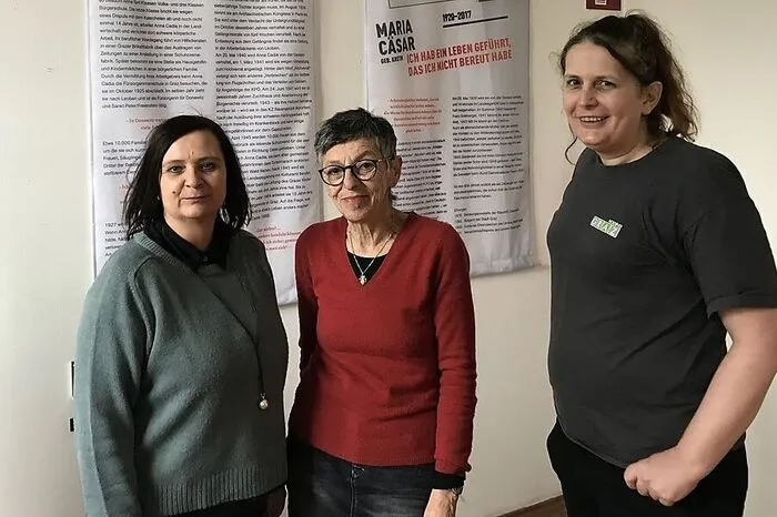Im Frauenarbeitskreis der KPÖ (links im Bild KPÖ-Chefin Claudia Klimat-Weithaler) entstand die Initiative: Parteimitglieder und Nicht-Parteimitglieder kümmern sich dort um Anliegen der Frauen. Die Geschichten über Kommunistinnen im Widerstand haben alle gleichermaßen beeindruckt.
