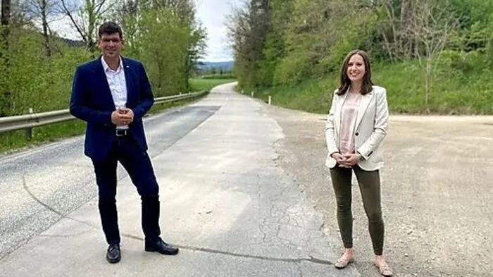 Landesrat Martin Gruber und Bürgermeisterin Andrea Feichtinger