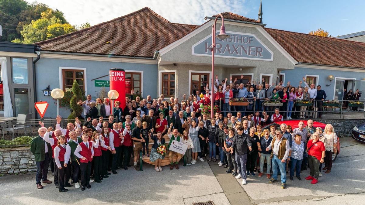 Beim Spitzenplatz-Siegerfest in Hatzendorf herrschte reger Andrang 