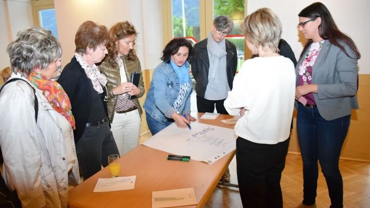 Bei den Veranstaltungen werden die Bedürfnisse der Frauen in eine offenen Diskussion erarbeitet. 