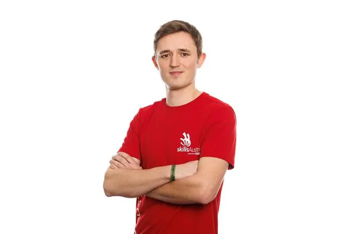 Florian Gruber kommt aus Gröbming und arbeitet als Fliesenleger in Aigen im Ennstal. Er hat das Podium fest im Visier