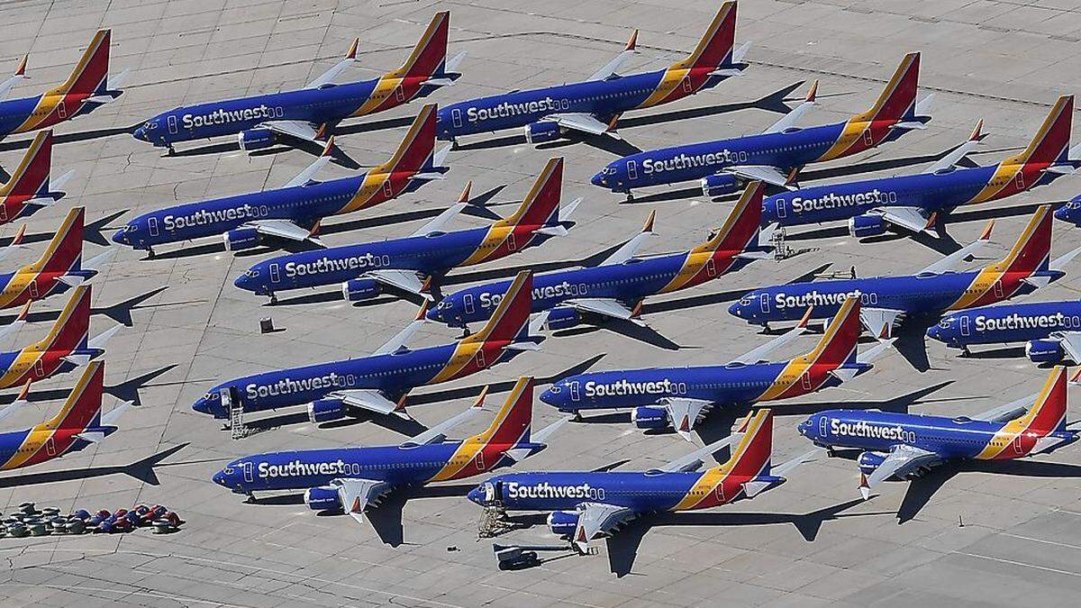 Die 737 MAX der Southwest bleiben vorerst am Boden