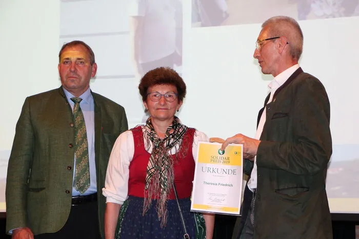 Theresia Friedrich wurde dieses Jahr für ihr Lebenswerk im Zeichen der Solidarität ausgezeichnet.