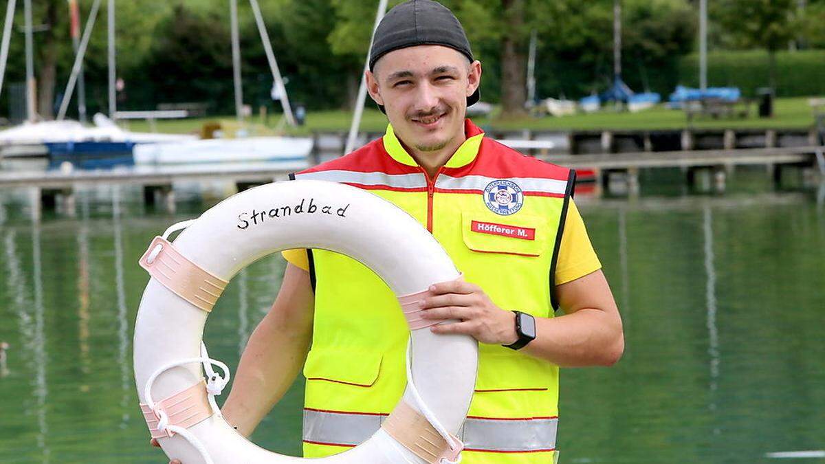 Derzeit macht Höfferer die Ausbildung zum Schwimmlehrer und Bootsführer 