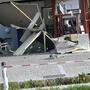 Der &quot;Drive-In&quot;-Bankomat in Hart bei Arnoldstein wurde durch die Sprengung völlig zerstört