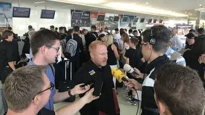 Heiko Vogel stand vor dem Abflug Rede und Antwort