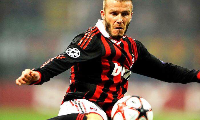 Manchester-Legende Beckham trug später auch das Trikot von Milan