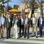 Dieter Schwab, Obmann Walkspace, LR Hans Seitinger, Wiebke Unbehaun, BMK Wien, Bürgermeister Erwin Eggenreich, Landeshauptmann-Stellvertreter Anton Lang, Günter Getzinger, TU Graz, und Peter Sturm, Land Stmk.