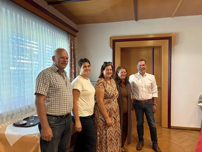 Das Organisationsteam von Mureck-Radkersburg: Franz Treichler, Christine Sterf, Anita Struckl, Gudrun Wisiak und Josef Galler (v. l.)