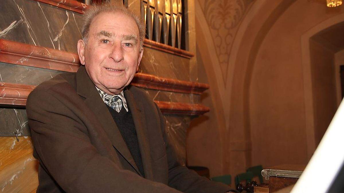 Der ehemalige Bürgermeister und Kirchenorganist Otto Pusswald