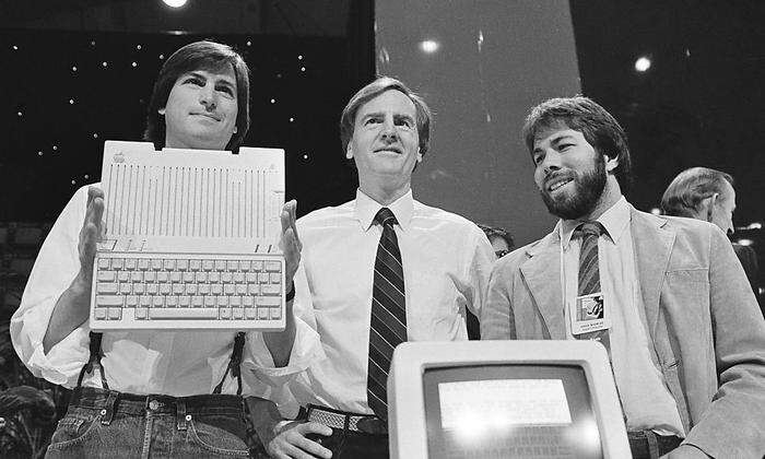 Apple-Ikonen Steve Jobs, Steve Wozniak, John Sculley