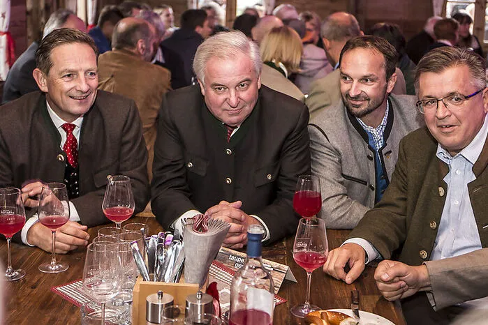 Benger, Schützenhöfer, Egger und langjähriger ÖVP-Nationalratsabgeordneter Fritz Grillitsch (von links).