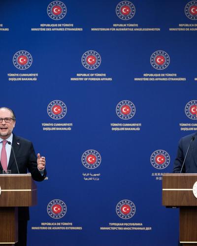 Außenminister Alexander Schallenberg (ÖVP) und sein türkischer Amtskollege Hakan Fidan 