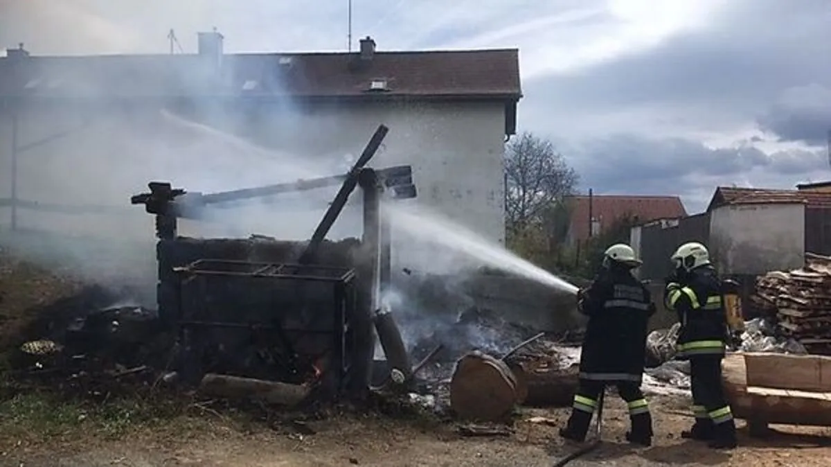 Die Feuerwehr Grafendorf war mit zehn Mann im Einsatz