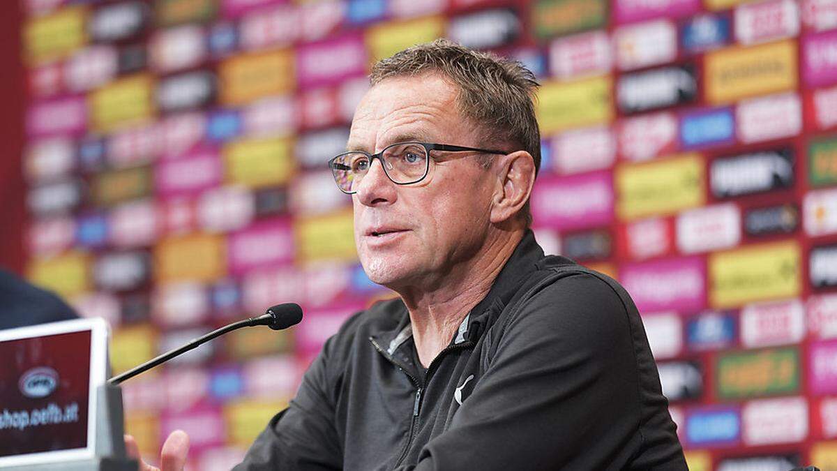 ÖFB-Teamchef Ralf Rangnick