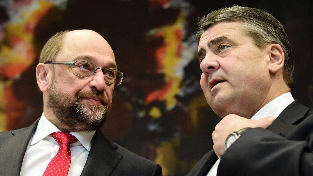 Martin Schulz und Sigmar Gabriel.