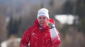 Robin Cuche durfte schon zweimal in Gold beißen