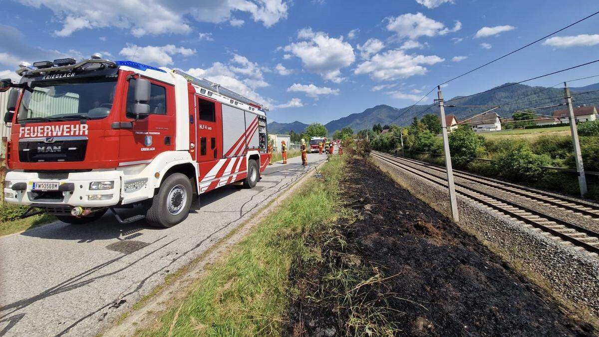 Der Zugverkehr war über eine Stunde gesperrt