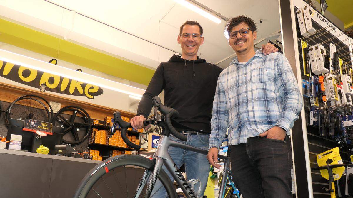 Matthias und Michael Prünster laden zum Radeln für den guten Zweck ein