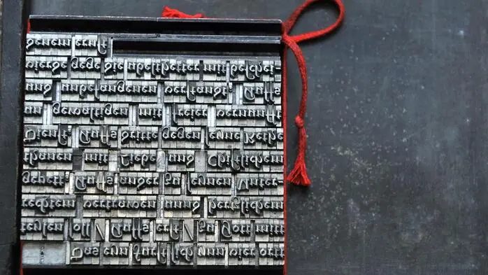Die beweglichen Metalllettern machten den Buchdruck zum Geschäft