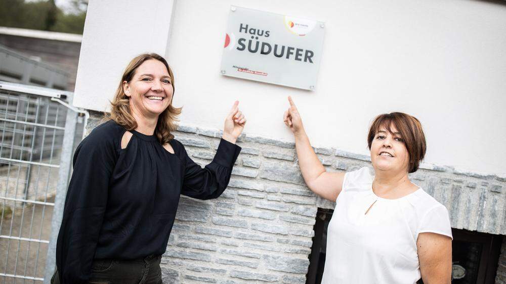 Claudia Feichter (Leiterin Haus Südufer) und Birgit Linder (Stellvertreterin)
