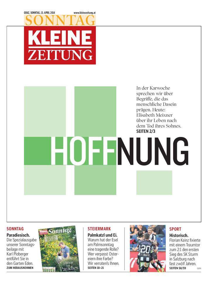 Kleine Zeitung vom 13. April 2014