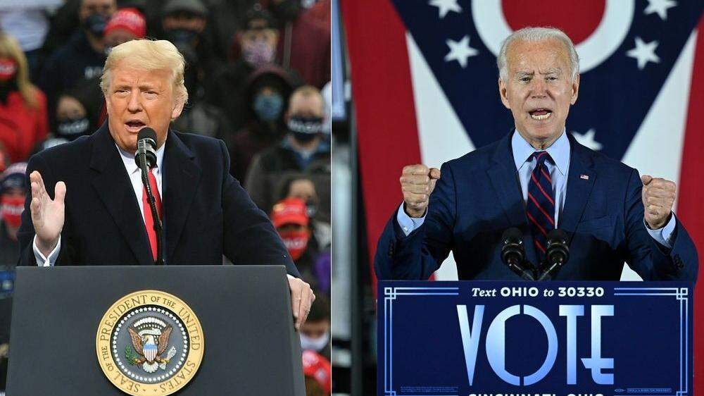 Enges Rennen zwischen Donald Trump und Joe Biden