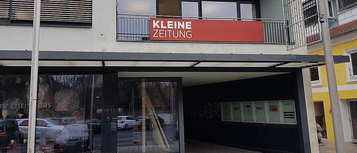 Das Büro der Kleinen Zeitung am Feldbacher Hauptplatz 10 ist ab sofort für den Kundenverkehr geschlossen